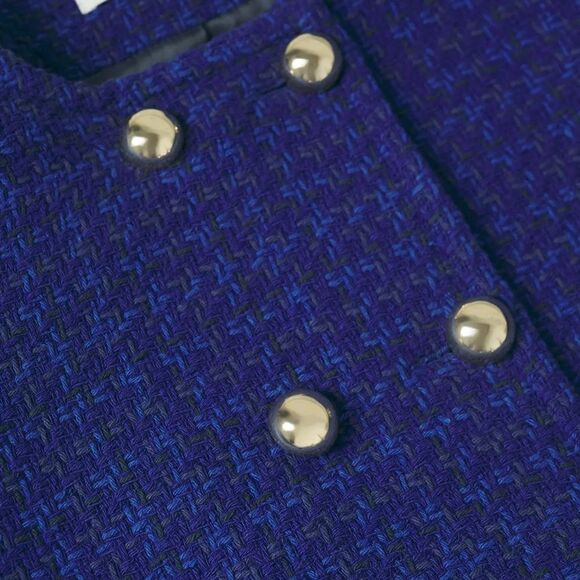 Mango Cropped Tweed Blazer New - Picture 5 of 10